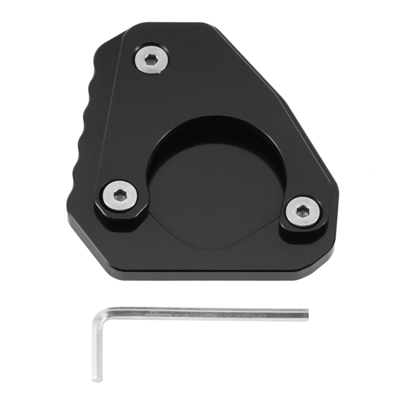 Motorcycle Kickstand Extension Plate Foot Side Stand Enlarge Pad for G310GS G310 GS 2017 2018(Black)