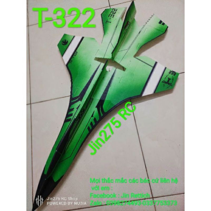 ♥️ flash SaleBộ vỏ kit máy bay T-322 sải 64 cm