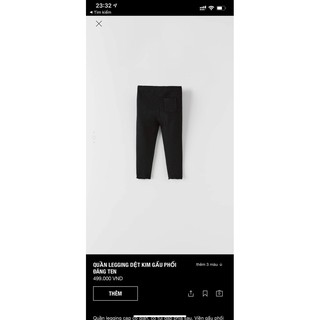 quần leging len zara phối ren