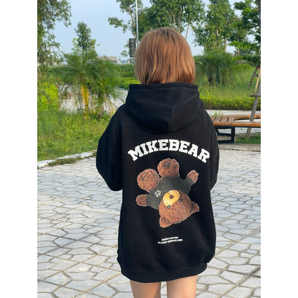 Áo nỉ có mũ, áo hoodie MIKEBEAR in 5D cực cháy nam nữ mặc đều đẹp