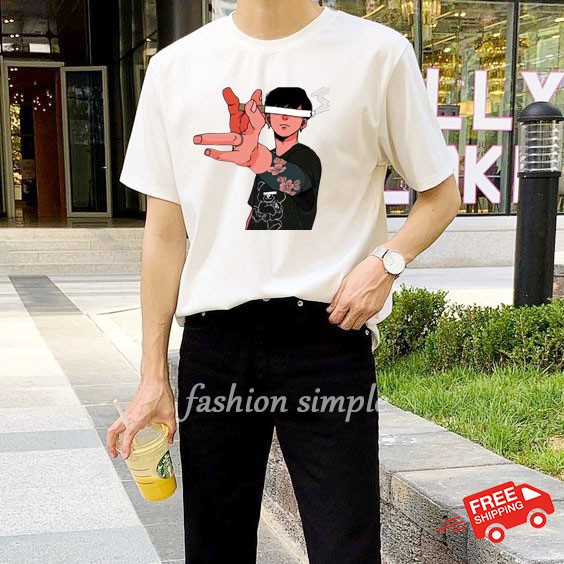 áo thun tay lỡ unisex nam nữ in hình chibi 3d siêu ngầu, sản phẩm của fashion simple
