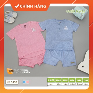 Quần áo trẻ em UALA ROGO Bộ bộ cộc tay modal bé trai và bé gái