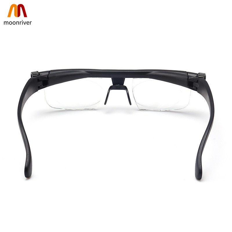 Portable Adjustable Strength Lens Glasses Variable Focus Distance Vision Zoom