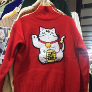ÁO LEN MÈO CỔ LỌ (SALE)
