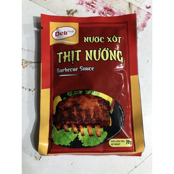 Sốt ướp thịt nướng Deli food gói 70g