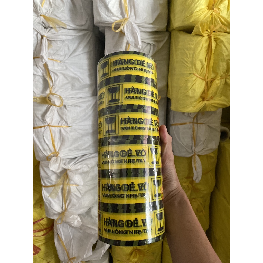 Băng keo hàng dễ vỡ nặng 1kg gồm 6 cuộn
