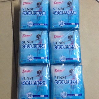 Băng vệ sinh Diana sensi cool fresh  ( 1 bịch 6 gói )