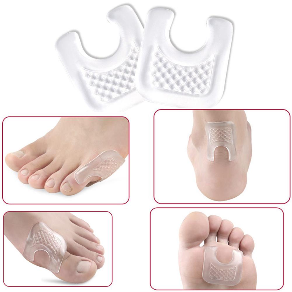 Đệm Gel Silicone Hình Chữ U Lót Ngón Chân Giảm Đau Tái Sử Dụng Linh Hoạt
