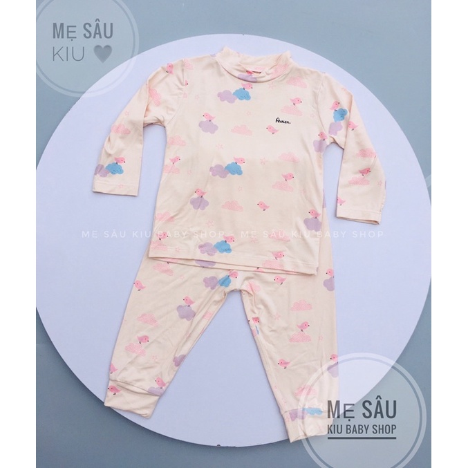 Bộ cổ 3p sợi tre Avaler vải sợi tre cho bé trai bé gái