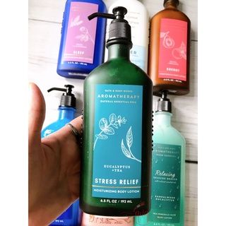 Sữa dưỡng thể thư giãn Stress Relief Eucalyptus + tea - Bath & Body Works Aromatherapy - USA