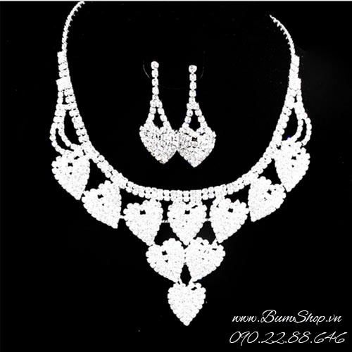 bộ trang sức kết đá cao cấp sang trọng