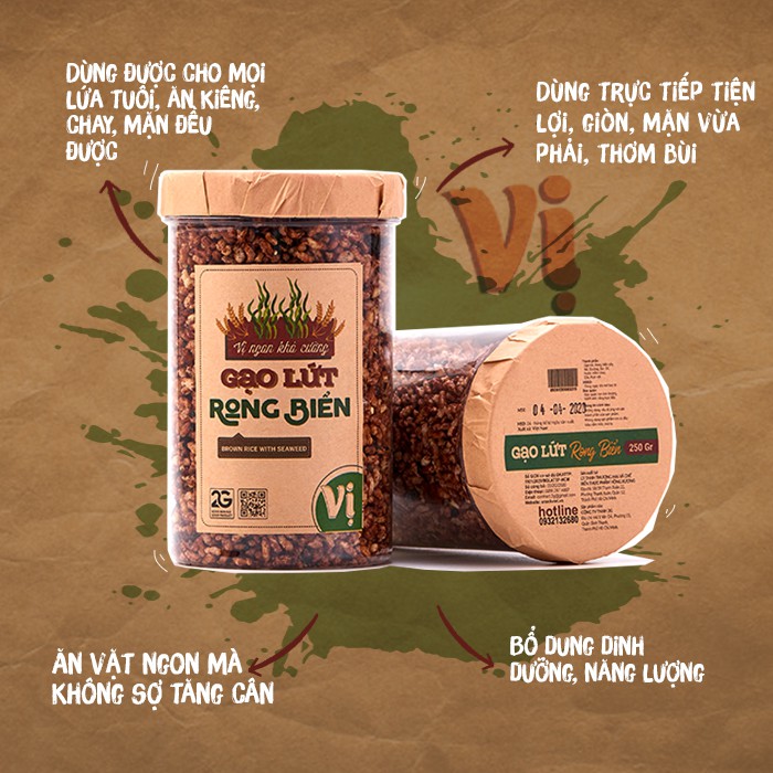 Gạo lứt rong biển Vị hũ hỗ trợ giảm cân, thanh lọc cơ thể | BigBuy360 - bigbuy360.vn