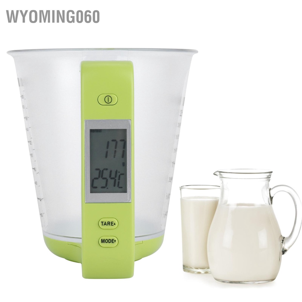 Wyoming060 TY‑C01 Electronic Measuring Cup 1000g 0.1g Accuracy Detachable Automatic Scale for Kitchen