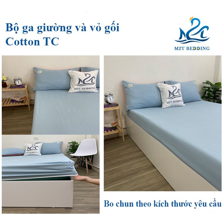 Bộ ga giường và vỏ gối Cotton Tici M2T Bedding ga gối Cotton Hàn Quốc đủ size drap nệm | WebRaoVat - webraovat.net.vn