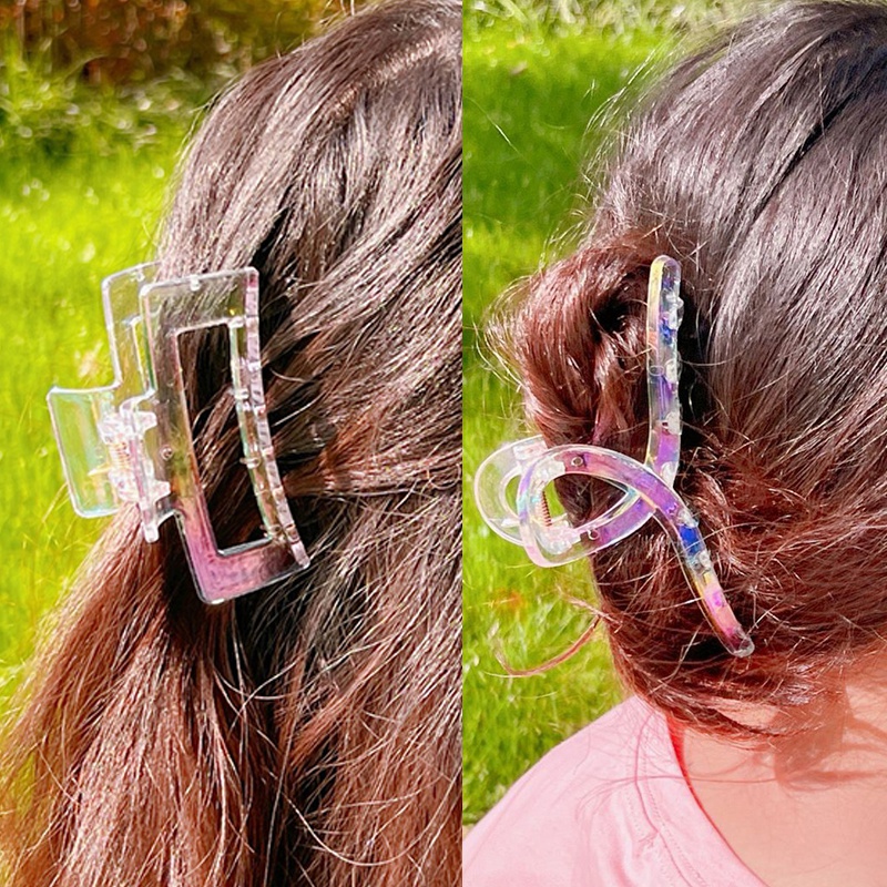 Kẹp Tóc Trong Suốt Phong Cách Pháp Thanh Lịch Cho Nữ