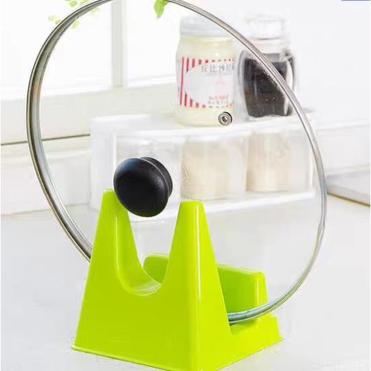 Giá đỡ nhựa nhiều màu để gọn nắp nồi vá tiện dụng cho nhà bếp - K38