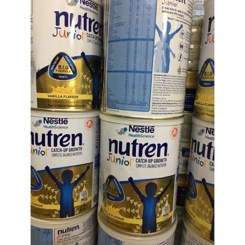 Sữa bột Nutren JUNIOR hương vani 850gr (Date mới nhất)