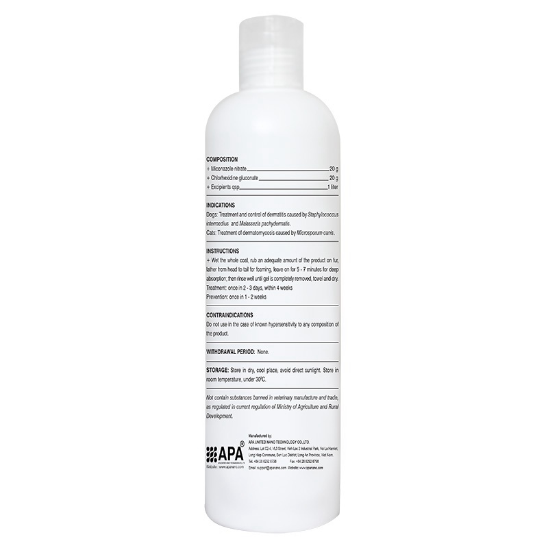 Sữa Tắm Trị Nấm Viêm Da Modern Pet Dermacare Dành Cho Chó Mèo