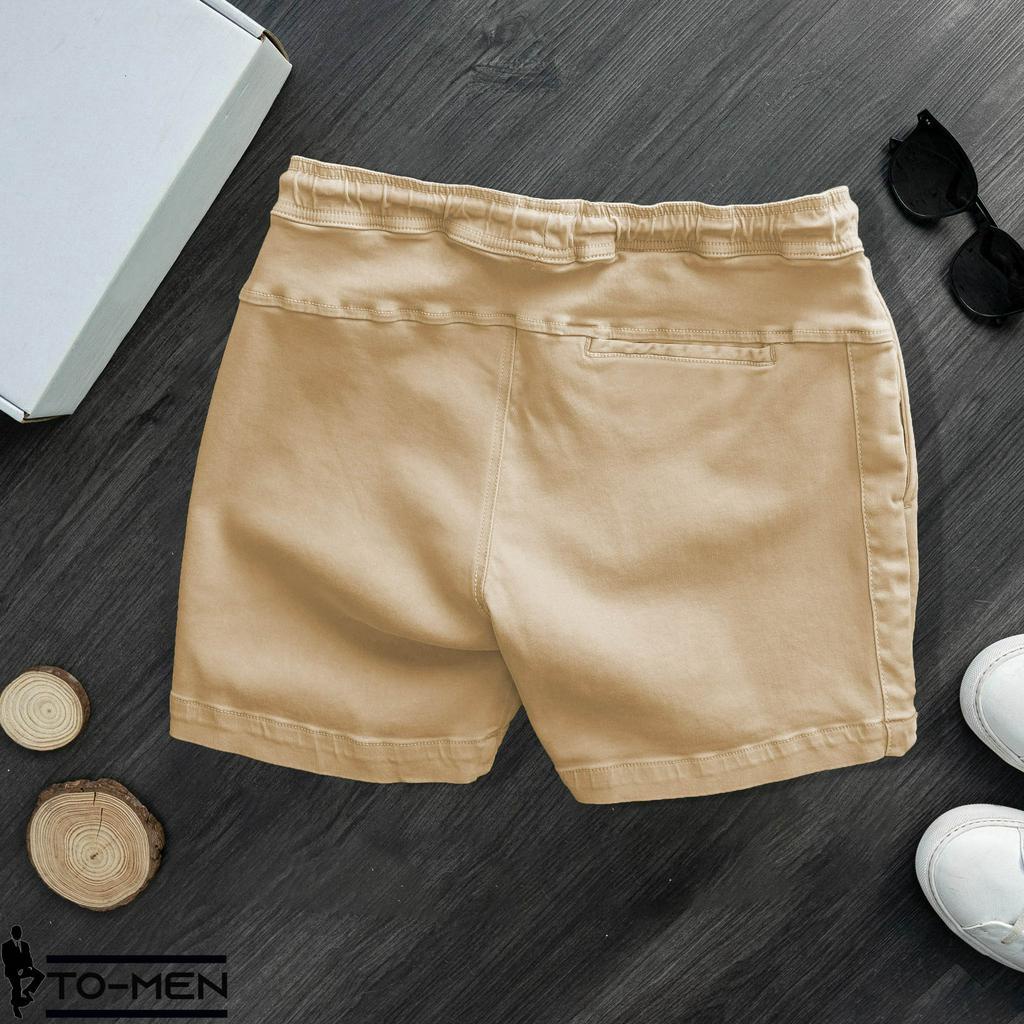 Quần Short Kaki NamTO-MEN Trẻ Trung Năng Động, Chất Vải Mềm Mịn , Thoải Mái - Cạp Chun KK03