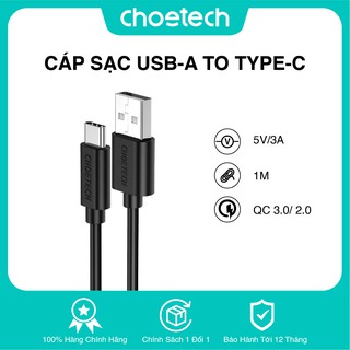 Dây cáp sạc đa năng choetech usb a to type c 30w 1m