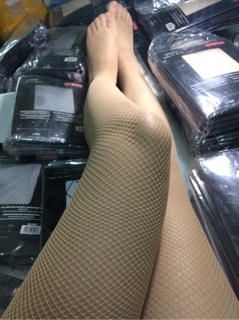 Quần Tất Lưới Màu da