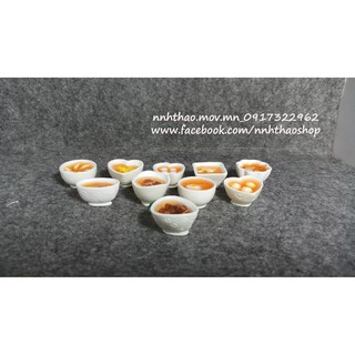 Minifood_Tô thức ăn trang trí mô hình