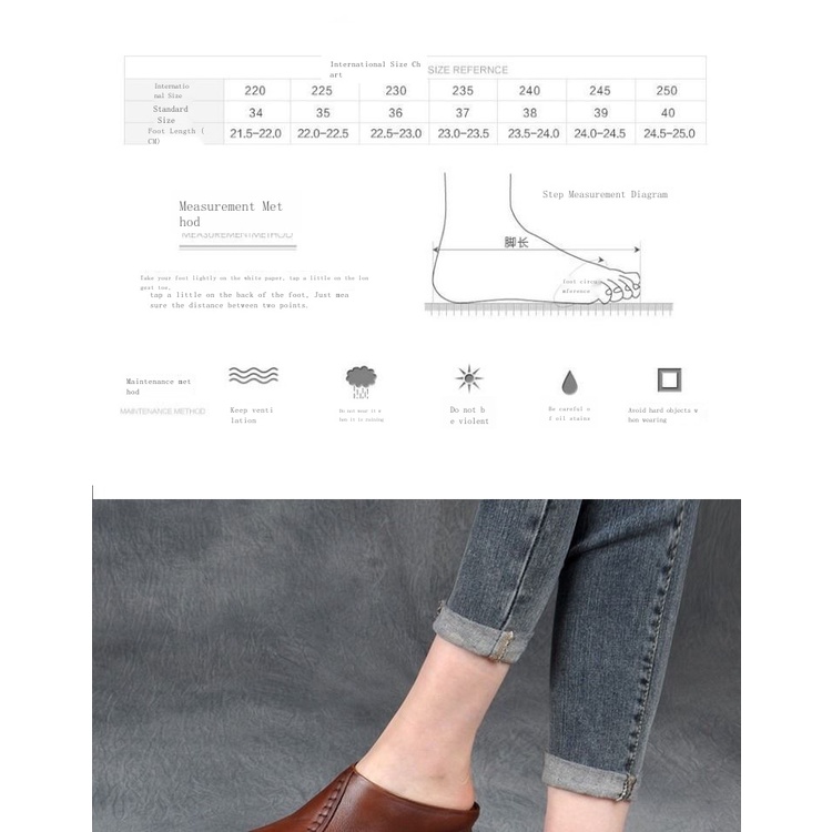 Dép Da Đế Dày Mềm Mại Thoáng Khí Thoải Mái Phong Cách retro Mùa Hè Cho Nữ Trung Niên