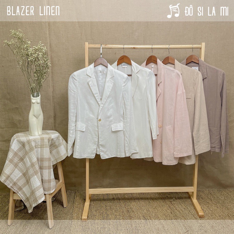 Áo Blazer Linen Vintage Secondhand | Nhiều Mẫu | Số Đo Ở Phần Mô Tả | Đô Si La Mi |