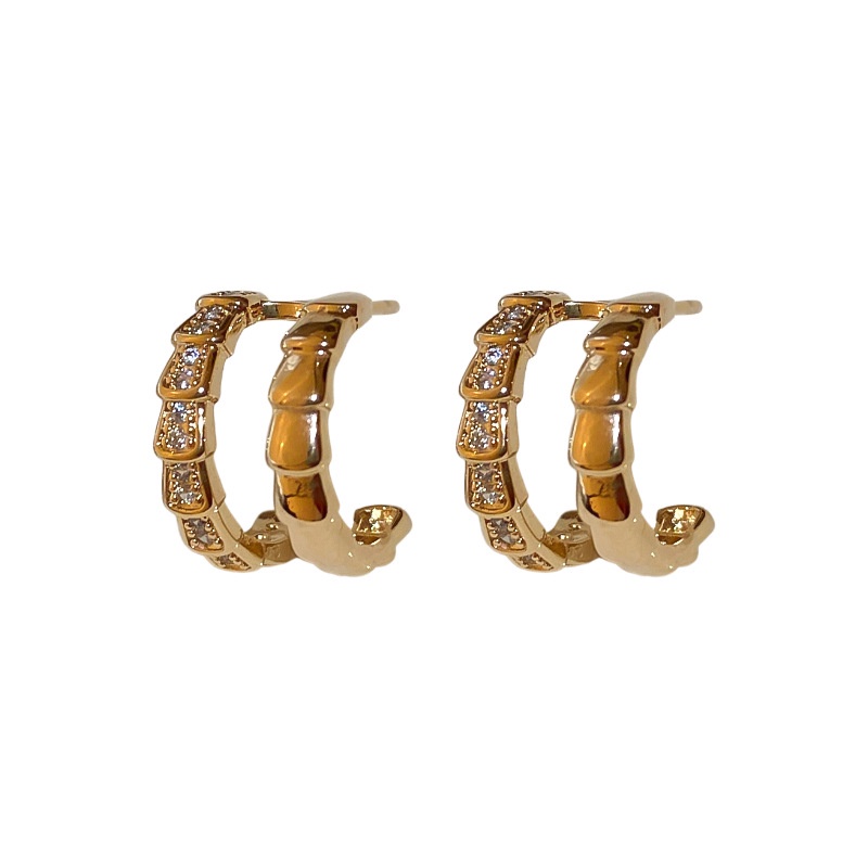 Khuyên Tai Bạc Đính Đá Zircon Thời Trang Mới Cho Nữ