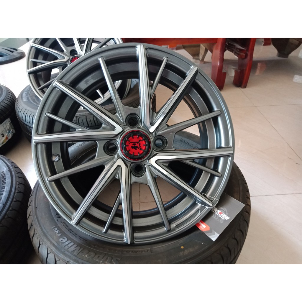 Lazang  mâm 14inch pcd4x100 tại Cầu Xáng - Hóc Môn