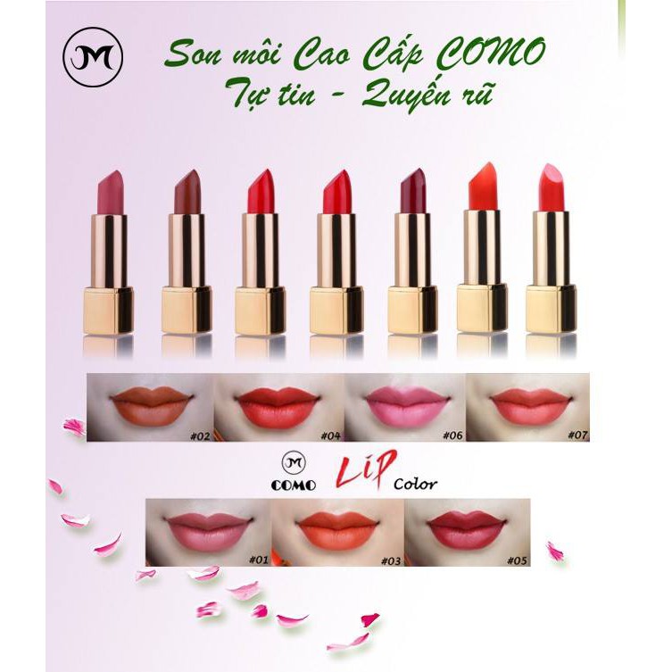 Son lì KHÔNG CHÌ (son Handmade cao cấp) - Como Lip Color