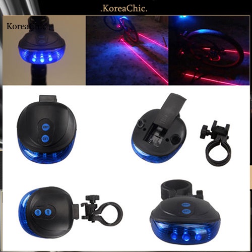 Bộ 2 đèn laser + 5 LED cảnh báo an toàn cho xe đạp