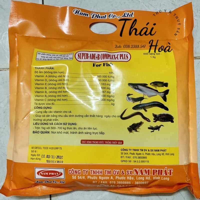 Super-ADE + B Complex-C plus _ bồi dưỡng, vitamin tổng hợp cho cá, ếch, lươn