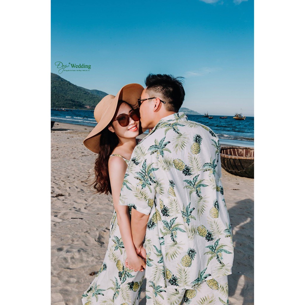 Set áo váy đi biển gia đình - chất đũi mềm mát siêu đẹp | BigBuy360 - bigbuy360.vn