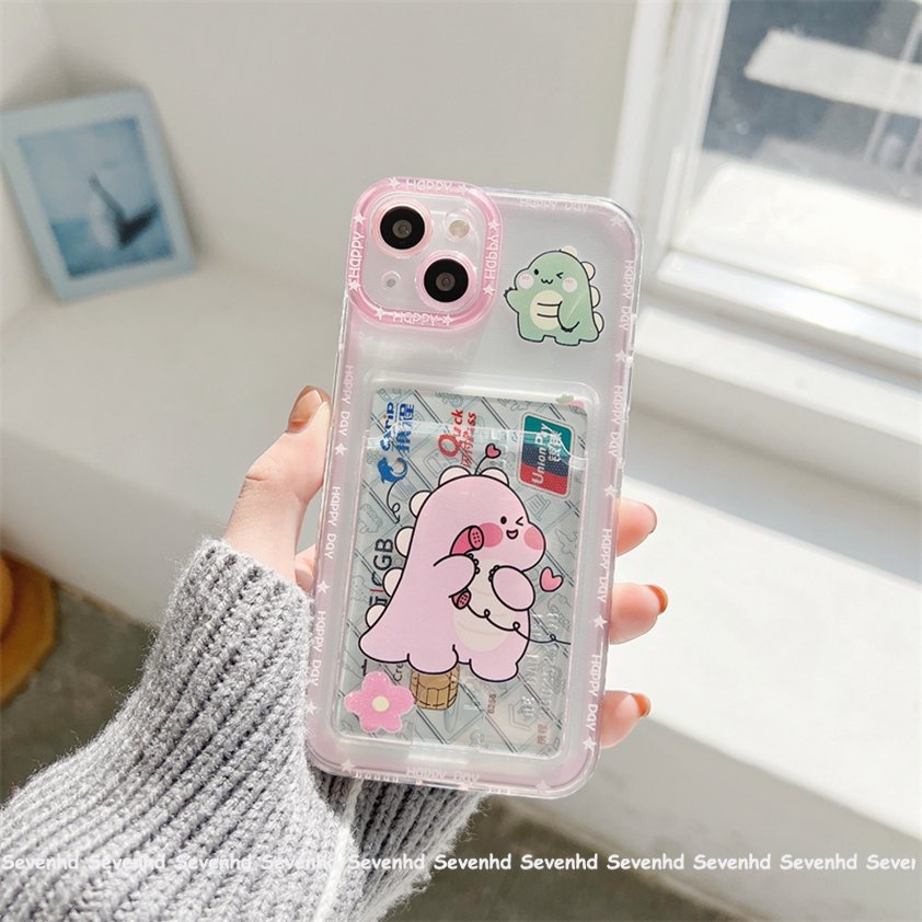 Ốp Điện Thoại Mềm Trong Suốt In Hình Khủng Long Cho iPhone 14 13 12 11 Pro Max X XR Xs Max 8 7 6 6s Plus SE 2020