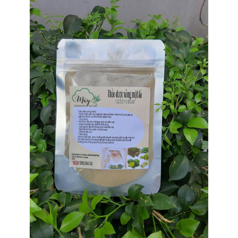 Xông mặt thảo dược lá  Handmade _50g