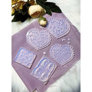 Combo 5 khuôn silicon nail như hình
