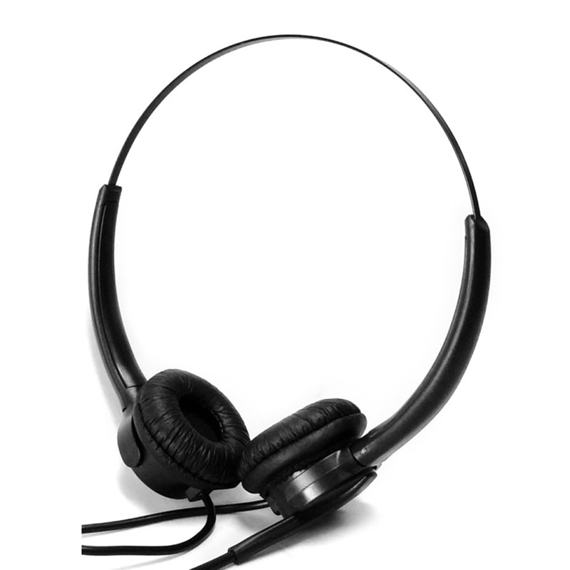 CRE  USB Noise Reduction Headset with Microphone Gooseneck Mic Call Center Office PC Computer On Ear Wired Headphones