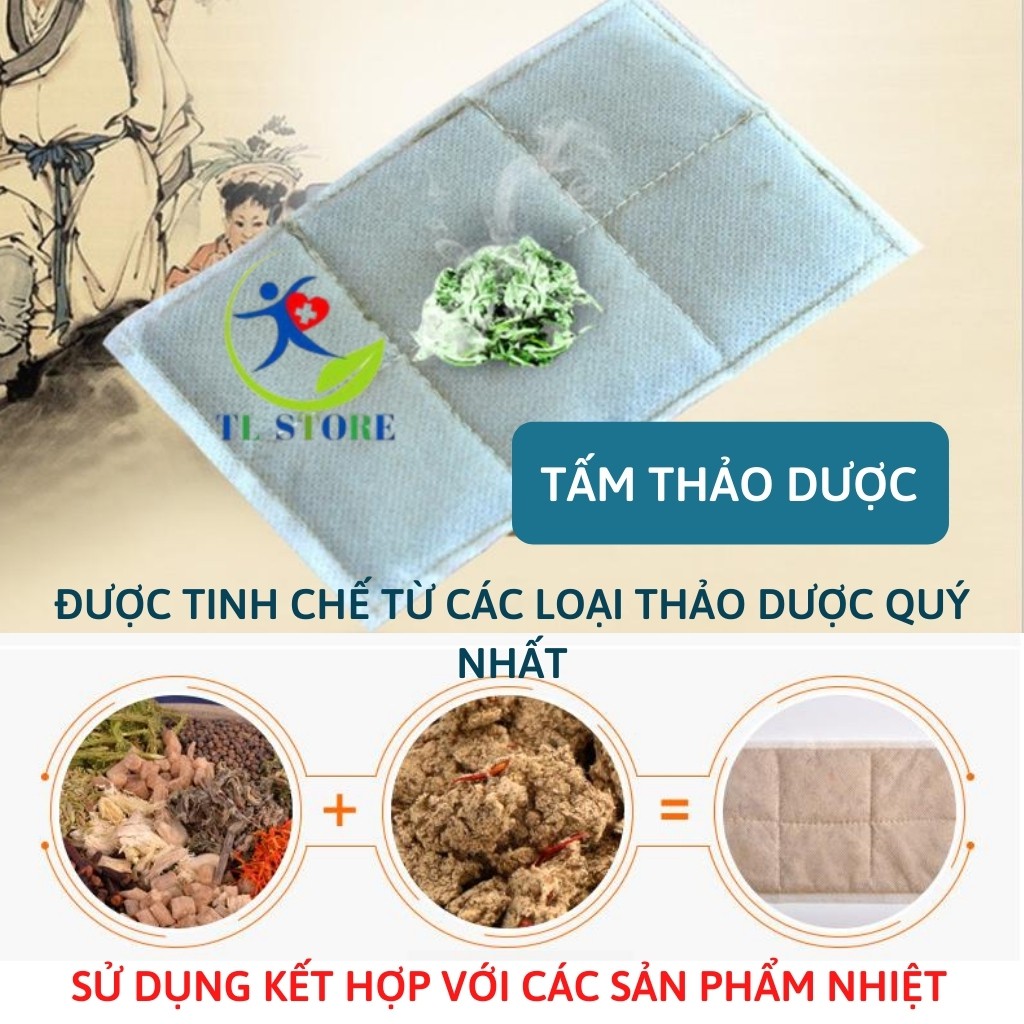 Tấm thảo dược tinh chế từ các loại thảo dược quý - Sử dụng kết hợp với các loại đai, khung nắn, gối nhiệt điện