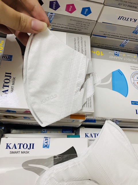 [HCM SỈ ] Khẩu trang 3D KATOJI hộp 10c trắng ( ảnh thật )