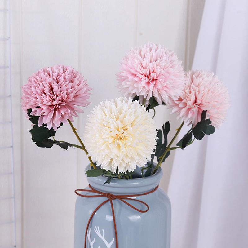 Chậu Hoa Bồ Công Anh Giả Bằng Vải Lụa 29CM Dùng Trang Trí Phòng Khách/Văn Phòng/Nhà Cửa