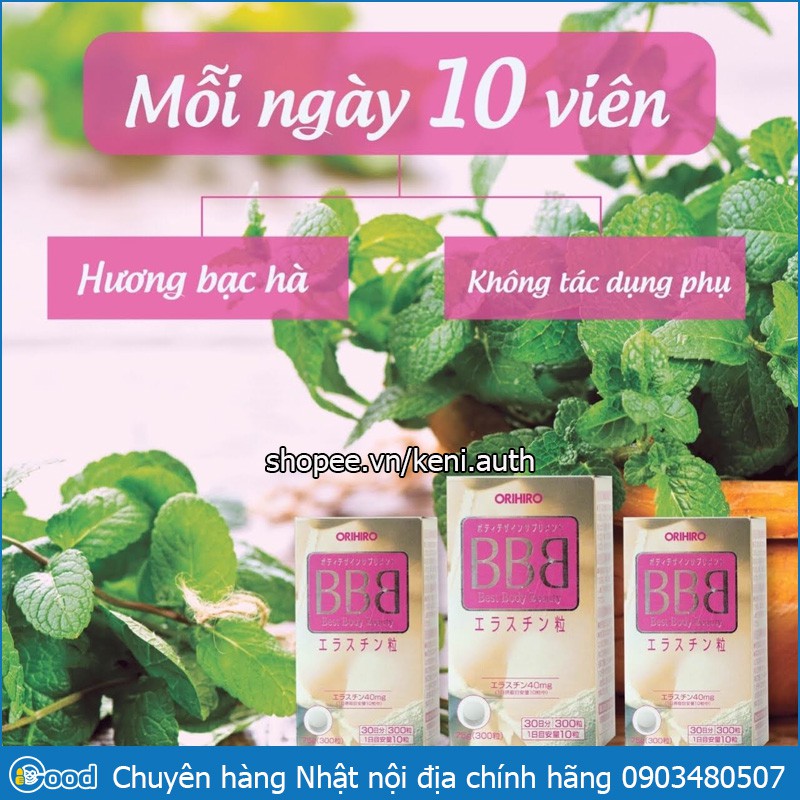 Viên uống nở ngực BBB Orihiro Nhật Bản 300 viên