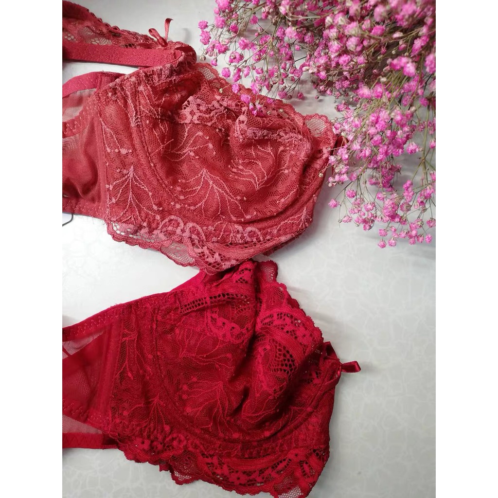 Bộ đồ lót B020 Mand ren hoa nhí có gọng ren không mút