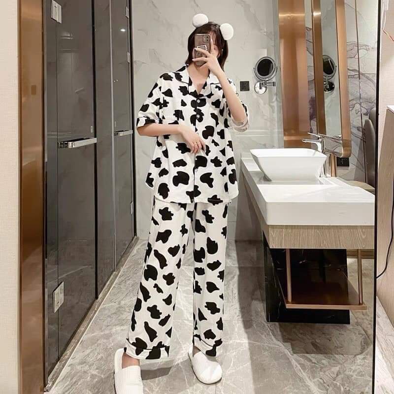Combo 2 sản phẩm Pijama tay lỡ cánh dơi, hàng đẹp, chất mịn, INBOX chọn mẫu