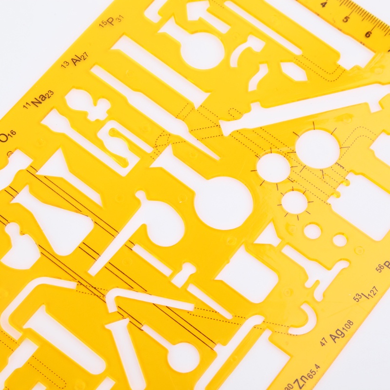 Thước Khuôn Vẽ Bằng Nhựa Resin Chuyên Dụng Cho Nhạc Cụ Hóa Học