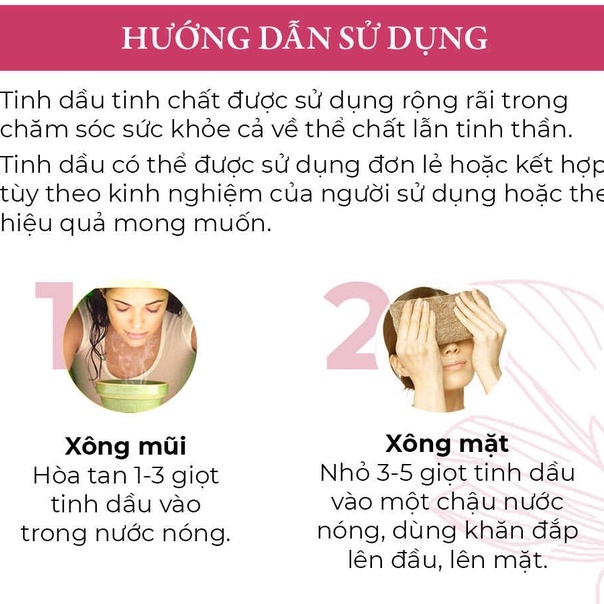 10ml Tinh Chất Xông Mặt Cánh Hoa Sen Cho Da Tái Tạo, Dưỡng Trắng