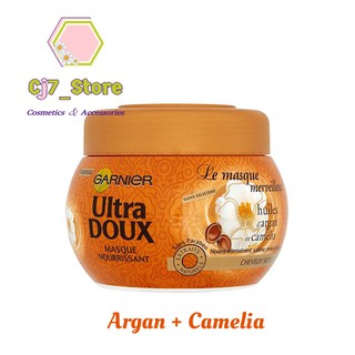 Kem Ủ Tóc Argan + Hoa Trà Camelia Garnier Ultra Doux Masque 200ml