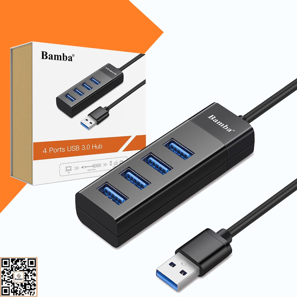 HUB USB 4 PORT 3.0 BAMBA B3