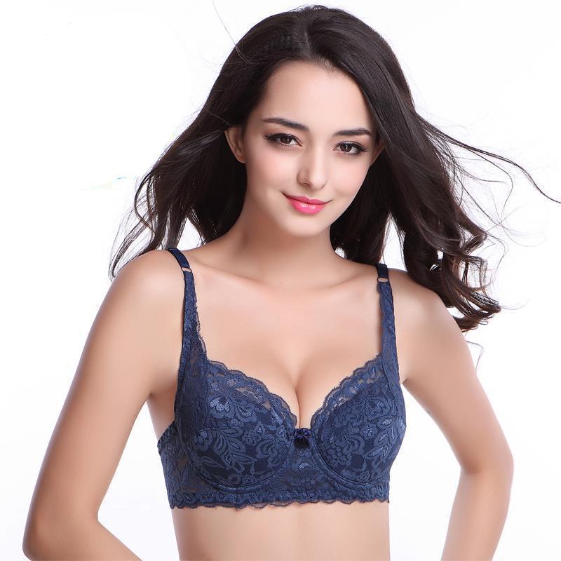 Áo lót ren mút mỏng có gọng nâng ngực - Áo ngực ren 2004