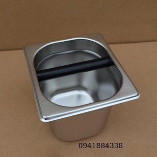 Hộp Đập, Đựng Bã Cà Phê Inox Cao 15.2cm